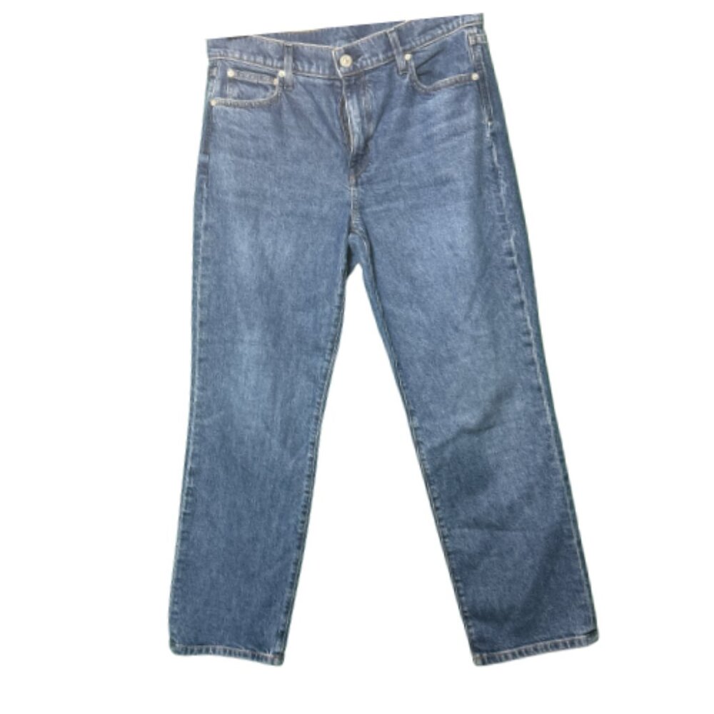 Gently Worn Blue Denim AYR Straight Leg Women's Jeans Size 30 (BB1035)